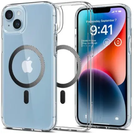 Чeхол-накладка Spigen Ultra Hybrid MagFit для Apple iPhone 14 Carbon Fiber (ACS05050)