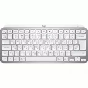 Клавиатура беспроводная Logitech MX Keys Mini Wireless Illuminated UA Pale Gray (920-010499)