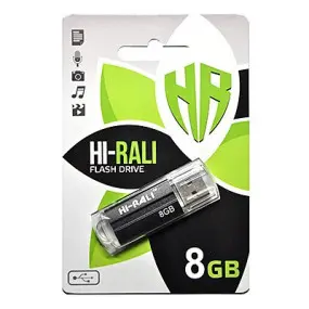 Флеш-накопитель USB 8GB Hi-Rali Corsair Series Black (HI-8GBCORBK)