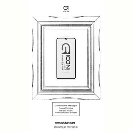 Захисне скло Armorstandart Icon для Samsung Galaxy A34 SM-A346 Black (ARM66211)