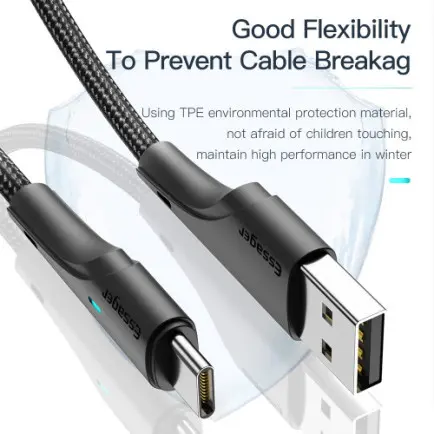 Кабель Essager Rousseau USB - USB Type-C (M/M)