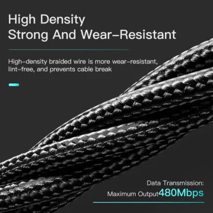 Кабель Essager Rousseau USB - USB Type-C (M/M)