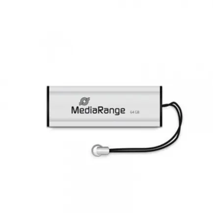 Флеш-накопитель USB3.0 64GB MediaRange Black/Silver (MR917)