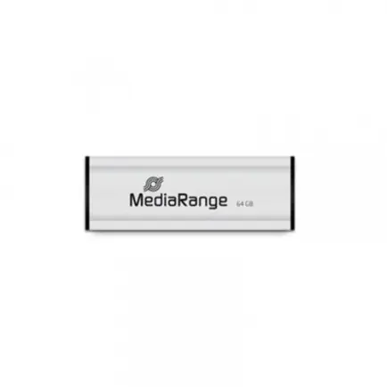 Флеш-накопитель USB3.0 64GB MediaRange Black/Silver (MR917)