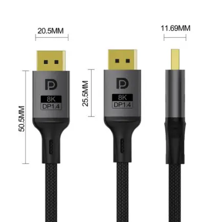 Кабель ColorWay DisplayPort-DisplayPort V1.4 8K 3м, Black (CW-CBDP094-BK)