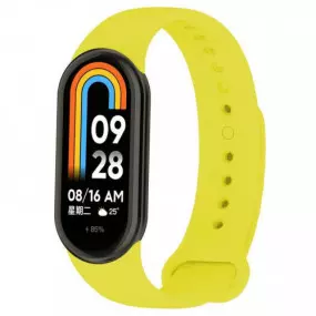 Силиконовый ремешок BeCover для Xiaomi Mi Smart Band 8 Yellow (709399)