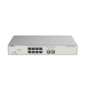 Коммутатор Ruijie Reyee RG-NBS3300-8MG2XS-P (8x2,5GE PoE+, 2xSFP+, max PoE 240W, Desktop Steel Case, Ruijie Cloud, L2+)