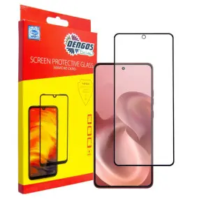Защитное стекло Dengos для Motorola Moto G86 Black Full Glue (TGFG-422)