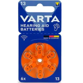 Батарейка Varta 13 PR48 BL 6 шт. (для слуховых аппаратов)