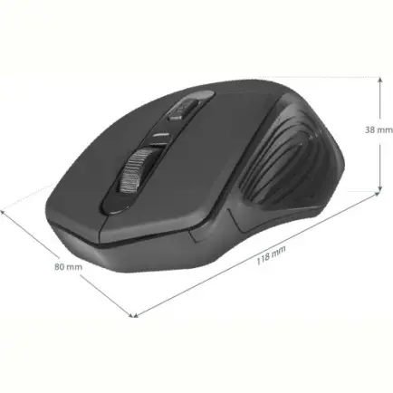 Мышь беспроводная Defender Datum MB-345 Black (52345)
