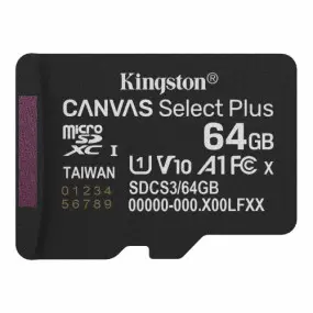Карта памяти MicroSDXC  64GB UHS-I Class 10 Kingston Canvas Select Plus R150MB/s (SDCS3/64GBSP)