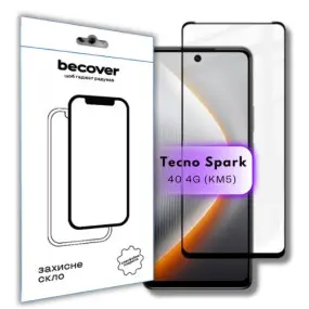 Захисне скло BeCover для Tecno Spark 40 4G (KM5)