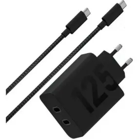 Зарядний пристрій Motorola 125W Black + кабель Type-C (PG38C06632)