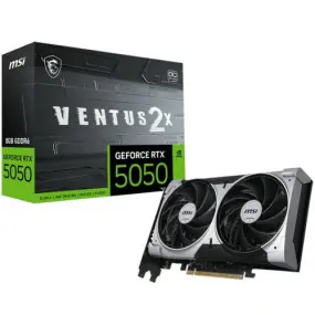 Видеокарта GF RTX 5050 8GB GDDR6 Ventus 2X OC MSI (GeForce RTX 5050 8G VENTUS 2X OC)