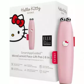 Мікрострумова ручка для підтяжки обиччя Geske MicroCurrent Face-Lift Pen 6 в 1 by Hello Kitty Pink (HK000014PI01)