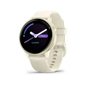 Смарт-годинник Garmin Vivoactive 6 Lunar Gold with Bone Silicone Band (010-02985-41)