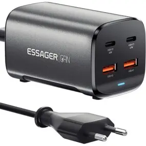 Мережевий зарядний пристрій Essager Collection 67W GaN (2xUSB-A, 2xUSB-C)