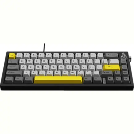 Клавіатура Ajazz AK650 Moon Yellow Switch Black USB-C (AK650-MY-GWY)