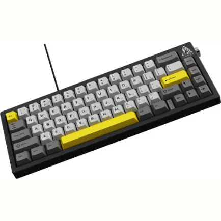 Клавіатура Ajazz AK650 Moon Yellow Switch Black USB-C (AK650-MY-GWY)