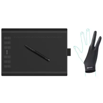 Графічний планшет Huion New 1060Plus + рукавичка