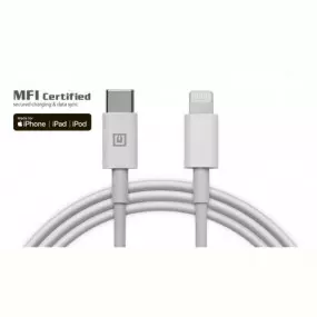 Кабель REAL-EL USB-C-Lightning 1m, White (EL123500057)