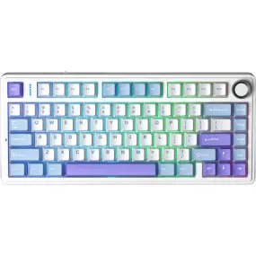 Клавиатура беспроводная Aula F75 Gasket Reaper switch Purple (6978080501479)