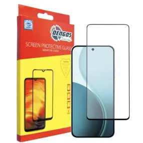 Захисне скло Dengos для Oppo Reno14 Black Full Glue (TGFG-418)