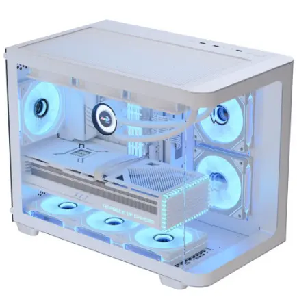 Корпус AeroCool P300C-G-WT-v1 (ACCS-PN02033.21)