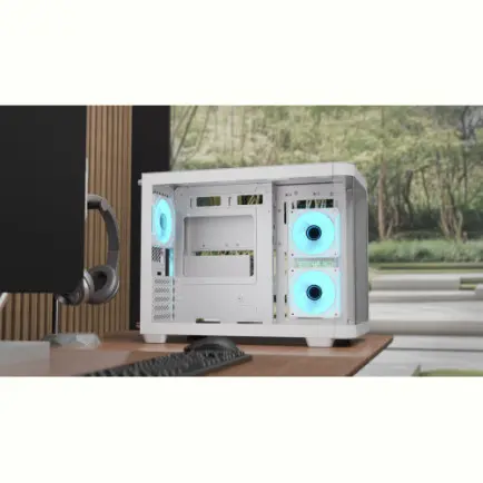 Корпус AeroCool P300C-G-WT-v1 (ACCS-PN02033.21)