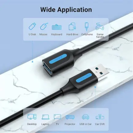 Удлинитель Vention USB - USB (M/F)