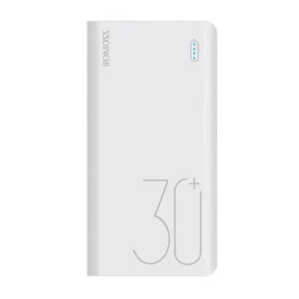 Універсальна мобільна батарея Romoss Sense8+ 30000mAh White (PHP30-401-02)