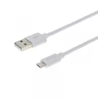 Кабель Grand-X USB-microUSB, Cu, 2.5м White (PM025W)