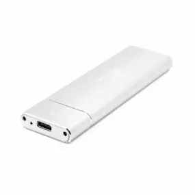 Зовнішня кишеня Frime M.2 NGFF SATA, USB 3.1 Type-C, Metal, Silver (FHE221.M2UC)