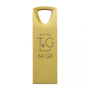 Флеш-накопитель USB 64GB T&G 117 Metal Series Gold (TG117GD-64G)