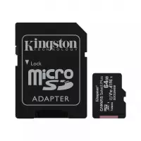Карта пам`яті MicroSDXC 64GB UHS-I Class 10 Kingston Canvas Select Plus R100MB/s..