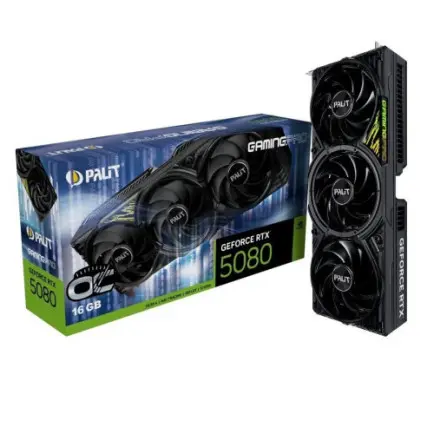 Видеокарта GF RTX 5080 16GB GDDR7 GamingPro OC V1 Palit (NE75080S19T2-GB2031Y)