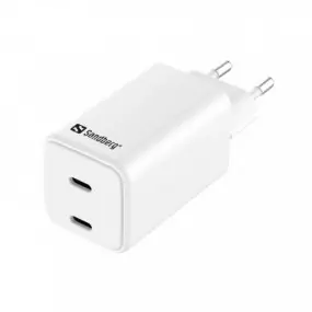 Сетевое зарядное устройство Sandberg 65W (2xUSB-C)