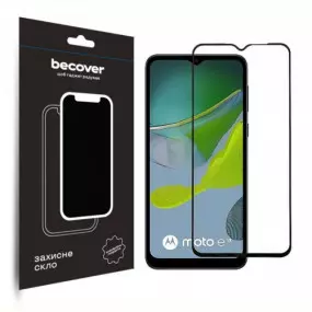 Захисне скло BeCover для Motorola Moto E13 Black (708843)