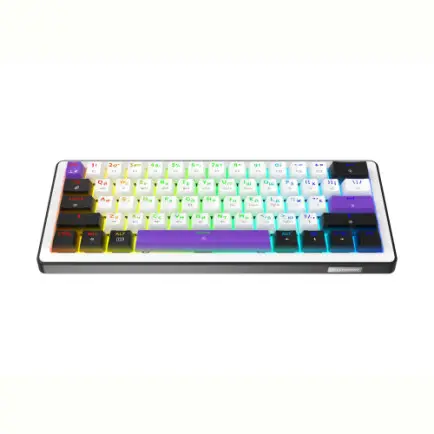 Клавиатура беспроводная Hator Hellyberry HK60 Wireless White/Violet