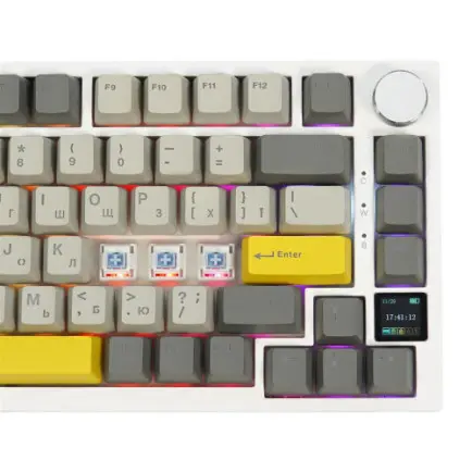 Клавіатура бездротова Epomaker AK820 Pro 75% Flying Fish Switch Hot-Swap (2.4G/BT/USB)