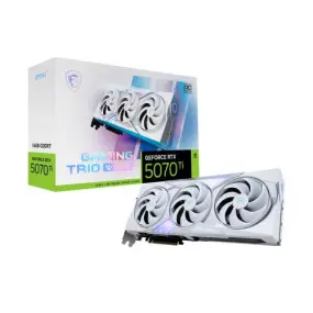 Видеокарта GF RTX 5070 Ti 16GB GDDR7 Gaming Trio OC White MSI (GeForce RTX 5070 Ti 16G GAMING TRIO OC WHITE)