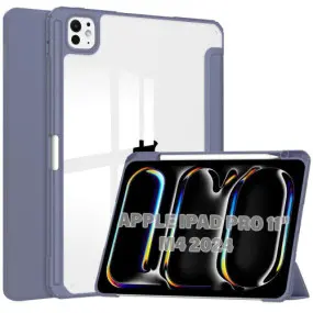 Чeхол-книжка BeCover Soft Edge TPU с креплением Apple Pencil для Apple iPad Pro 11" M4 2024 Purple (711716)