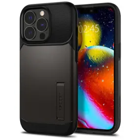 Чeхол-накладка Spigen Slim Armor для Apple iPhone 13 Pro Gunmetal (ACS03303)
