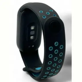 Ремешок BeCover Vents Style для Xiaomi Mi Smart Band 9 Black Blue (711982)