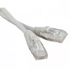 Патч-корд литой, UTP, RJ45, Cat.5e, 5m, серый