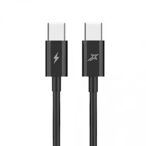 Кабель Grand-X USB Type-C - USB Type-C 60W, 1м, Black (CC-07B)