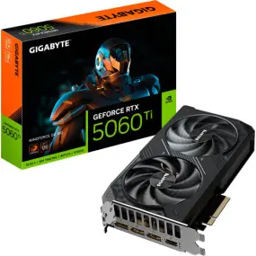 Видеокарта GF RTX 5060 Ti 16GB GDDR7 Windforce Gigabyte (GV-N506TWF2-16GD)