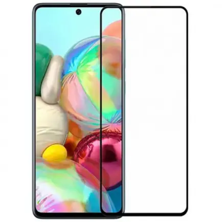 Захисне скло для Samsung Galaxy A71 SM-A715/A72 SM-A725/Note 10 Lite SM-N770 Black, 0.3мм, 4D ARC, Люкс (Z14829)