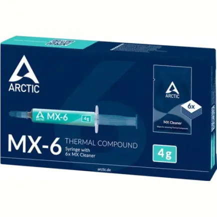 Термопаста Arctic MX-6 4 г + 6x MX Cleaner (ACTCP00084A)