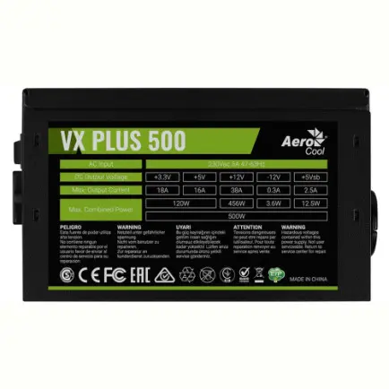 Блок живлення AeroCool VX Plus 500 (ACPN-VS50NEY.11)